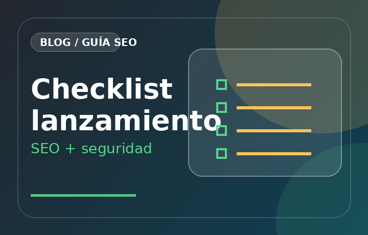 Checklist antes de lanzar un sitio web